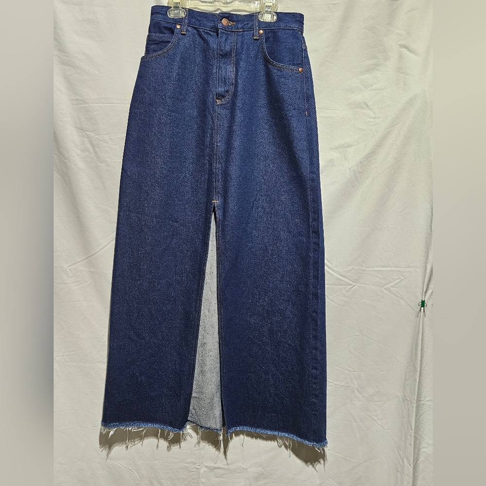 PILCRO denim maxi skirt